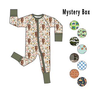 RTS Babykleidung aus Bambus 95% Bambus 5% Elasthan Baby-Pyjamas Schlafanzüge Kleinkind-Strampler Kinder-Reißverschluss-Rompers Bambus-Zipper - Product Image 1