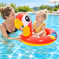 Jouet gonflable personnalisé en forme de perroquet pour la piscine, île flottante gonflable en PVC, bateau flottant pour enfants