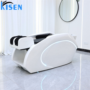 KISEN Cama de Lavado de Cabello para Salón de Belleza, Silla de Champú Japonesa para Terapia Capilar, Cama de Spa Eléctrica Inteligente con Masaje para la Cabeza - Product Image 4