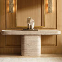 Table console en marbre KUMUSI Dark_Emperado