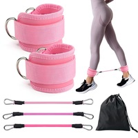 Bandes de résistance et bandes d'exercice réglables pour les chevilles avec manchettes – Excellent équipement pour l'entraînement