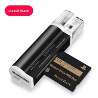 Lector de Tarjetas USB 2.0 4 en 1, Adaptador Multi Ranura para Tarjetas de Memoria SD, Micro SD, TF, MS, M2, Portátil, OTG, para Computadora Portátil, PC, Cámara, Teléfono
