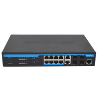 19 "en rack Montaje 16x10/100M + 2G Combo Web-Conmutador PoE inteligente