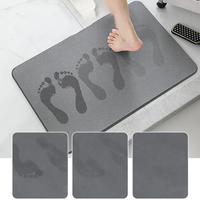Prix de gros Tapis de douche antidérapant super absorbant à séchage rapide en terre de diatomées Tapis de bain en pierre de diatomite