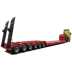 Semi-remorque surbaissée hydraulique à col de cygne 3, 4 ou 5 essieux, capacité 1-2 tonnes, dimensions 12,5x2,5x1,5m, Shandong Fengniao - Product Image 2