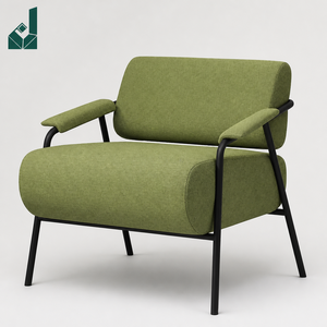 Silla <span class=keywords><strong>de</strong></span> <span class=keywords><strong>Oficina</strong></span> Minimalista Tapizada en Tela, Sillón Individual Estilo Occidental para Recepción Comercial, Sala <span class=keywords><strong>de</strong></span> Espera, <span class=keywords><strong>Muebles</strong></span> <span class=keywords><strong>de</strong></span> <span class=keywords><strong>Oficina</strong></span> - Product Image 1