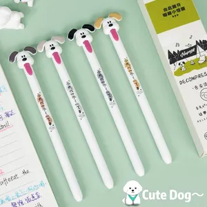 4Pcs/Set Cute Dog Creative Gel <b>Pen</b> Tongue Pulling Gel Ink <b>Pen</b> 0.5MM Black Quick Drying Writing <b>Pen</b> for Students Stationery <b>Gifts</b> - Product Image 2