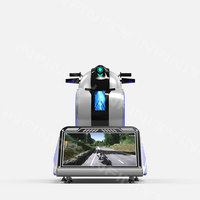Simulateur de course VR Moteur de moto 9D Simulateur de course de réalité virtuelle Voiture de course Machine de jeu d'arcade Morty Pedal