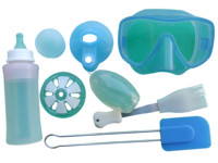 Machine de moulage par injection LSR en caoutchouc de silicone liquide de qualité alimentaire pour anneau en silicone ou lunettes de natation