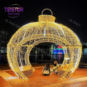 Arco Decorativo con Luces LED para Caminos y Exteriores, Adorno Navideño para Calles Comerciales y Paisajes Festivos - Product Image 3