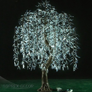 Toprex Decor 2M Material <span class=keywords><strong>de</strong></span> hierro y PVC LED iluminado árbol <span class=keywords><strong>de</strong></span> sauce decorativo para <span class=keywords><strong>fiestas</strong></span> al aire libre bodas artículos <span class=keywords><strong>de</strong></span> decoración fabricados - Product Image 3