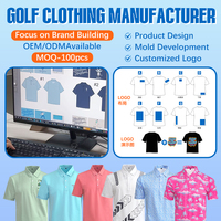 Snel drogende, vocht afvoerende golf poloshirts voor heren met aangepast logo, bedrijfsuniformen, bulkbestelling, populaire leverancier golfkleding