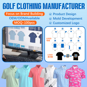 Người Đàn Ông Của Nhanh Chóng Khô Độ Ẩm Wicking Golf Polo Áo Sơ Mi Với Biểu Tượng Tùy Chỉnh Của Công Ty Đồng Phục Số Lượng Lớn Đặt Hàng Nhà Sản Xuất Golf Quần Áo - Product Image 2