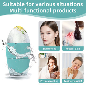 Molde de silicona para cubitos de hielo para belleza facial y terapia de frío - Bandeja reutilizable para reducción de arrugas, cuidado de la piel y alivio de lesiones - Product Image 4
