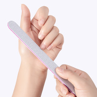 Lime à ongles zébrée double face personnalisée en gros, grain 180/100 et 80/80, polissoir à ongles réutilisable en papier de verre zébré