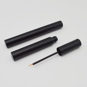 Esencia de pestañas negra mate personalizada Tubo de aluminio vacío Cosméticos para ojos Tubo líquido para el crecimiento de pestañas - Product Image 3