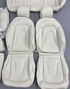 Fundas de Asiento de Coche de Lujo Personalizadas para <span class=keywords><strong>Audi</strong></span> A4/A6/Q3/Q5, Paquete Completo 2017-2024, Fundas de Asiento para Todas las Estaciones, Color Gris - Product Image 5