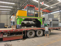 Composteur de vers de déchets d'animaux Mélangeur de compost automatisé Turner Machine
