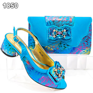 Ensemble de Chaussures de Soirée à Talons Bas et Sac Assorti de Haute Qualité Bestway, Chaussures Italiennes et Sac à Main pour Femme - Product Image 2