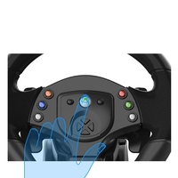 Volant de Course Manette de Jeu à 180 Degrés Plug and Play avec Pédalier pour PS4/PS3/Nintendo Switch/PC Windows/Android