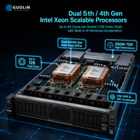 Server Pembelajaran Mesin AI Lenovo ThinkSystem SR650 V3 2U Dual Intel Xeon Scalable 3 DW GPU PCIe 5.0 High Compute Server