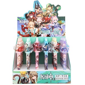 Bolígrafo de Gel Acrílico de Dibujos Animados de 0.5mm del Juego Genshin Impact, Sangonomiya Kokomi, Kaedehara <span class=keywords><strong>Kazuha</strong></span>, Yoimiya, <span class=keywords><strong>Hu</strong></span> <span class=keywords><strong>Tao</strong></span>, Kaeya - Product Image 2