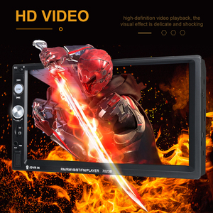 วิทยุติดรถยนต์วิทยุสเตอริโอ7นิ้ว2 DIN 7023B หน้าจอสัมผัส SWC BT USB FM AUX เชื่อมโยงโทรศัพท์ SD เครื่องเล่น <span class=keywords><strong>MP5</strong></span>ในรถยนต์ - Product Image 4