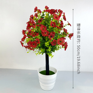 <b>Artificial</b> <b>Flower</b> Ball 50cm Plastic Handmade Indoor Decor Floor Inserted Plant Potted Ornament - Product Image 6