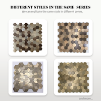 Carreaux muraux auto-adhésifs dorés de bonne qualité pour dosseret Design moderne Style européen et américain Usine en ligne Offre Spéciale pour l'intérieur