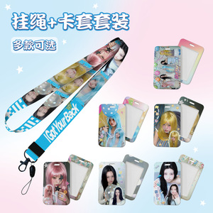 ILLIT Supporto per Telefono da Collo Stile Celebrità Femminile con Coperchio Scorrevole, Porta Carte e <span class=keywords><strong>Clip</strong></span> per Carte - Personalizzabile - Product Image 6