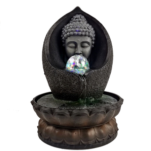 <span class=keywords><strong>Fontaine</strong></span> d'eau intérieure créative cascade Statue de <span class=keywords><strong>bouddha</strong></span> table résine artisanat <span class=keywords><strong>fontaine</strong></span> d'eau intérieure avec boule décoration <span class=keywords><strong>fontaine</strong></span> de <span class=keywords><strong>bouddha</strong></span> - Product Image 2