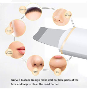 Spatule faciale sonique en ABS, exfoliant pour la peau, nettoyage en profondeur des pores, gommage pour la peau - Product Image 3