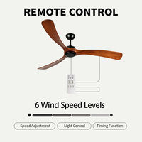 Ventilateur de plafond industriel télécommandé 220 V OEM/ODM 72 pouces avec moteur DC, 3 pales en alliage d'aluminium ABS, pour usage hôtelier