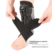 Offre Spéciale – Orthèse de Cheville Unisexe Stabilisatrice avec Support Réglable, Double Sangles en Aluminium, Sangle de Compression à Bout Ouvert – Idéale pour le Football et Usage Quotidien