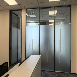 Système de cloisons en <span class=keywords><strong>verre</strong></span> préfabriquées modulaires pour bureaux, installation facile, cloisons amovibles pour bureaux commerciaux flexibles - Product Image 6