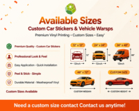 Autocollant réfléchissant en vinyle pour carrosserie de voiture, découpé sur mesure, avertissement de sécurité, imperméable, pour camion, SUV, remorque