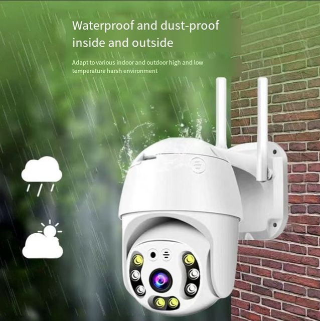 Outdoor Waterproof 1080P 360 Panoramic CCTV IP Camera PTZ Wireless SD Card Cloud Memory Card Options Security Camera