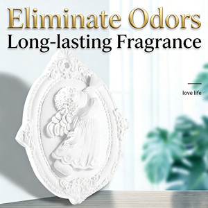 Diffuseur d'huiles essentielles en plâtre céramique parfumé personnalisé pour voiture, désodorisant d'armoire, diffuseur d'arômes en céramique - Product Image 3