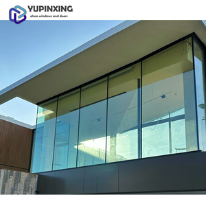 Puerta residencial de aluminio negro de Guangdong y ventanas de vidrio de imagen de diseño moderno de doble <span class=keywords><strong>Louvre</strong></span> a prueba de huracanes para casa - Product Image 2