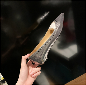 Belle <span class=keywords><strong>scarpe</strong></span> basse da <span class=keywords><strong>donna</strong></span> con <span class=keywords><strong>borchie</strong></span> metalliche a punta chiusura antiscivolo antiscivolo per la primavera estate autunno - Product Image 2