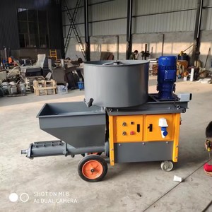 <span class=keywords><strong>Machine</strong></span> <span class=keywords><strong>à</strong></span> <span class=keywords><strong>projeter</strong></span> le mortier et le plâtre Topmai 7,5 kW 220 V/380 V entièrement automatique contrôlée par PLC avec moteur et pompe - Product Image 6