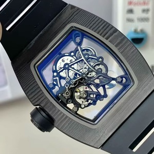 Montre Homme Série Luxe Moderne Squelette Mécanique Automatique Boîtier en Fibre de Carbone Composée Étanche Lumineuse Tendance Sportive 2026 - Product Image 2