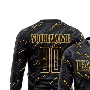 เสื้อฟุตบอลแขนยาวสำหรับผู้ชายระบายอากาศได้ดี แห้งเร็ว เหมาะสำหรับการฝึกซ้อม น้ำหนักเบา ชุดกีฬา - Product Image 5
