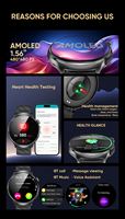 Reloj Inteligente ERON MT600 para Hombre, Monitor de Salud, Música BT, ECG, PPG, Salud Femenina, Monitorización de Temperatura, Relojes Inteligentes