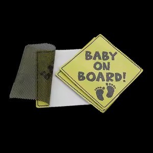 Pegatina de vinilo de visión unidireccional <span class=keywords><strong>para</strong></span> ventana de coche perforada personalizada, pegatina de señal <span class=keywords><strong>para</strong></span> bebé <span class=keywords><strong>a</strong></span> <span class=keywords><strong>bordo</strong></span>, pegatina <span class=keywords><strong>para</strong></span> coche - Product Image 5