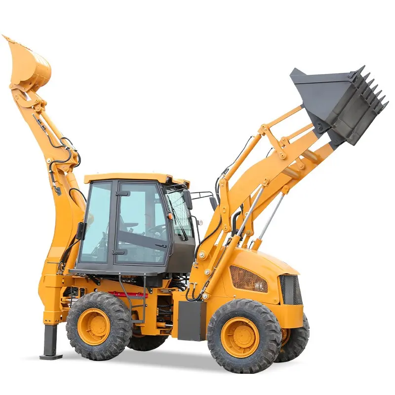 China front end loaders 1.5ton 2 ton 2ton small wheel loader mini articulated tractor backhoe attachment 3 point hitch