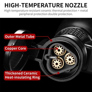 Accesorios para fumar CIGARLOONG, encendedor de chorro de llama Triple, encendedores portátiles de Gas Visible para exteriores, encendedor de cigarros - Product Image 5