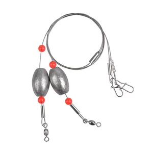 Eslabones de alambre <span class=keywords><strong>para</strong></span> aparejos Carolina <span class=keywords><strong>para</strong></span> pesca de fondo en agua salada con plomos tipo huevo <span class=keywords><strong>para</strong></span> <span class=keywords><strong>pescar</strong></span> solilla, tambor, pargo, halibut y snapper. - Product Image 4