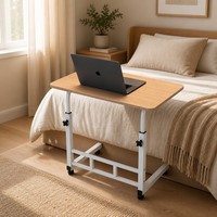 Plateau de lit compact et écologique pour ordinateur portable, fabriqué en bois MDF de haute qualité et avec un cadre en acier, idéal pour les enfants pour l'étude, la lecture, le dessin et le petit-déjeuner