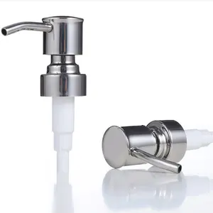 28/400 304 Stainless Steel Metal Foaming Liquid Soap Dispenser Lotion Bottle Pump Sprayer For Hand Wash